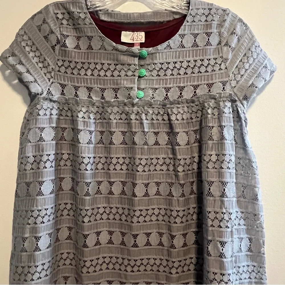 Matilda Jane 435 Sovereign Dress Girls Size 14 Lace Overlay Boho Cottagecore